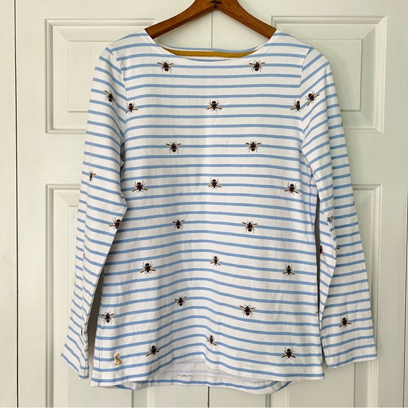Joules Harbour Bee Print Long Sleeve Tee - Picture 1 of 14